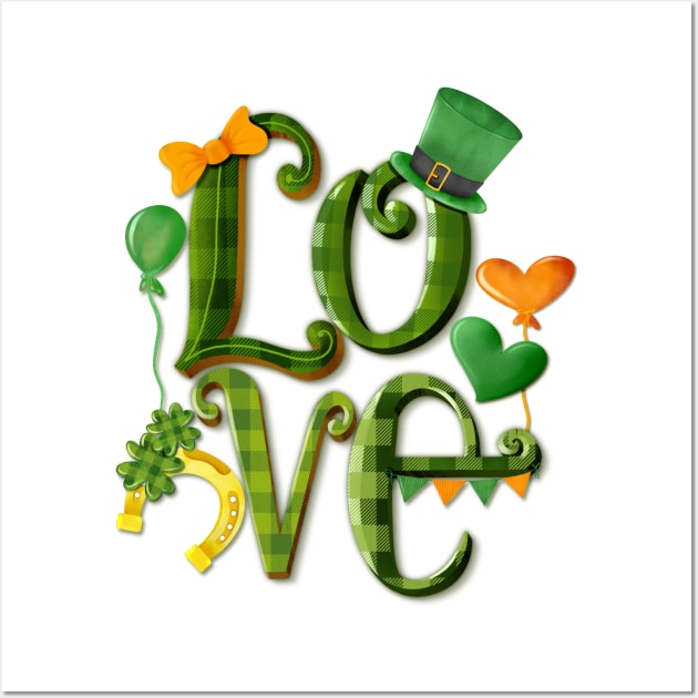 Love St. Patricks day Wall Art by PrintAmor